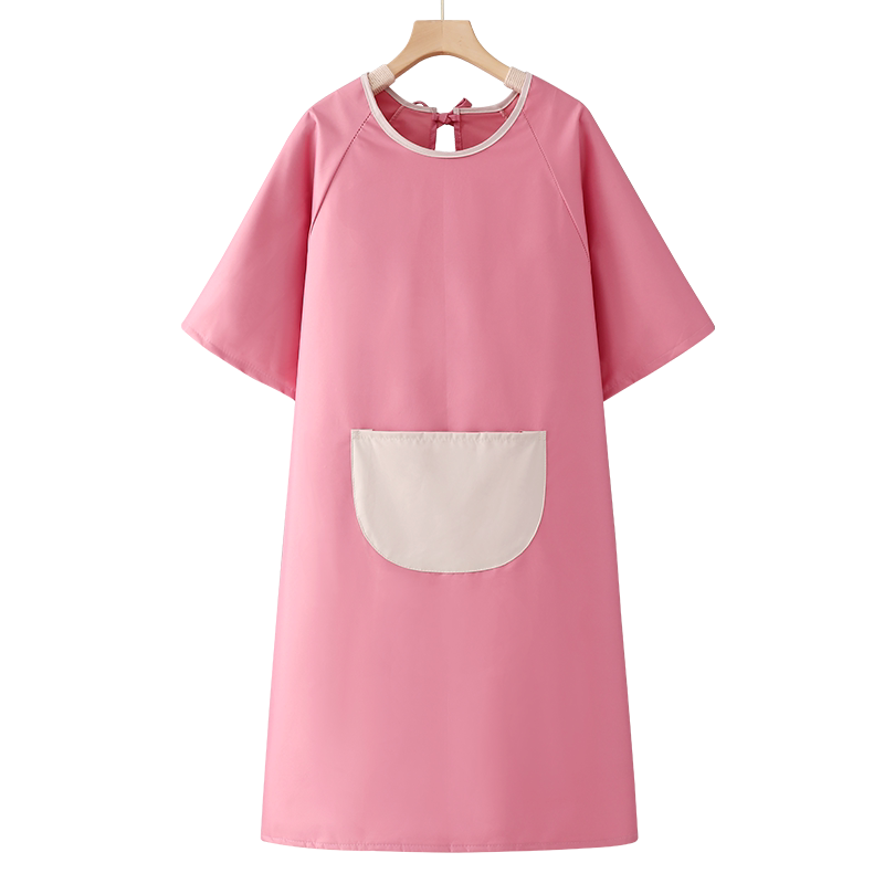 奶茶店围裙定制logo印字工作服女