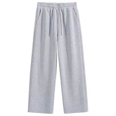 裤子男款2025秋冬季新款重磅垂感卫裤高端潮流直筒休闲裤宽松百搭