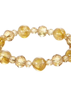 zeroline黄水晶手串女琉璃手链