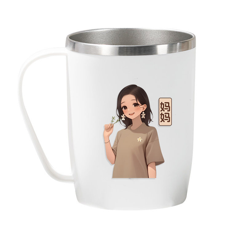 304不锈钢一家三四口漱口杯