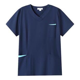 柏维高端洗手衣男女短袖医护人员口腔诊所医生工作服弹力刷手服