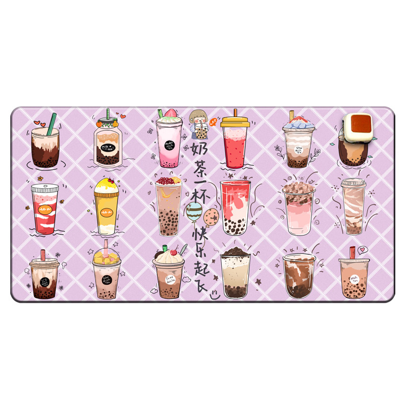 卡通加热暖桌垫办公室桌面女生小清新鼠标垫电发热超大美食暖手宝