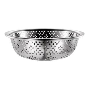 特厚不锈钢大孔漏盆大眼家用洗菜洗碗洗物沥水盆过滤盆网筛足尺寸