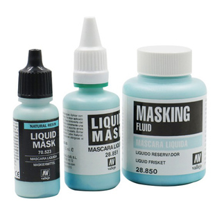 恒辉模型 AV vallejo遮盖液28850 28851 70523环保水性油漆遮盖液