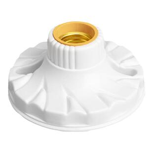 家用灯头灯座E27螺口通用型明装LED节能灯泡底座球泡陶瓷灯座底盘