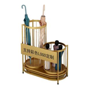 定制雨伞架收纳架酒店大堂售楼部商用LOGO雨伞桶门口挂放装伞架收