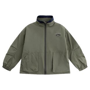 小象汉姆男童防水外套儿童2026春款露营跑步运动户外登山服潮童装