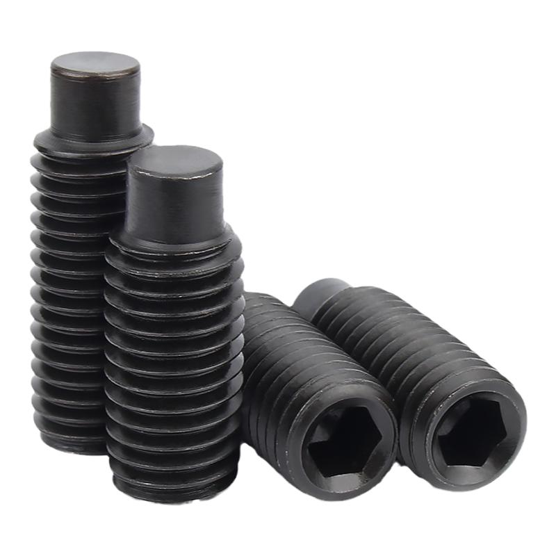 凸端紧定12.9级内六角螺丝机米螺钉顶丝无头止付螺栓M3M4M5M6-M16