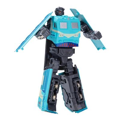 合金钢甲兽韶关号列车变形玩具