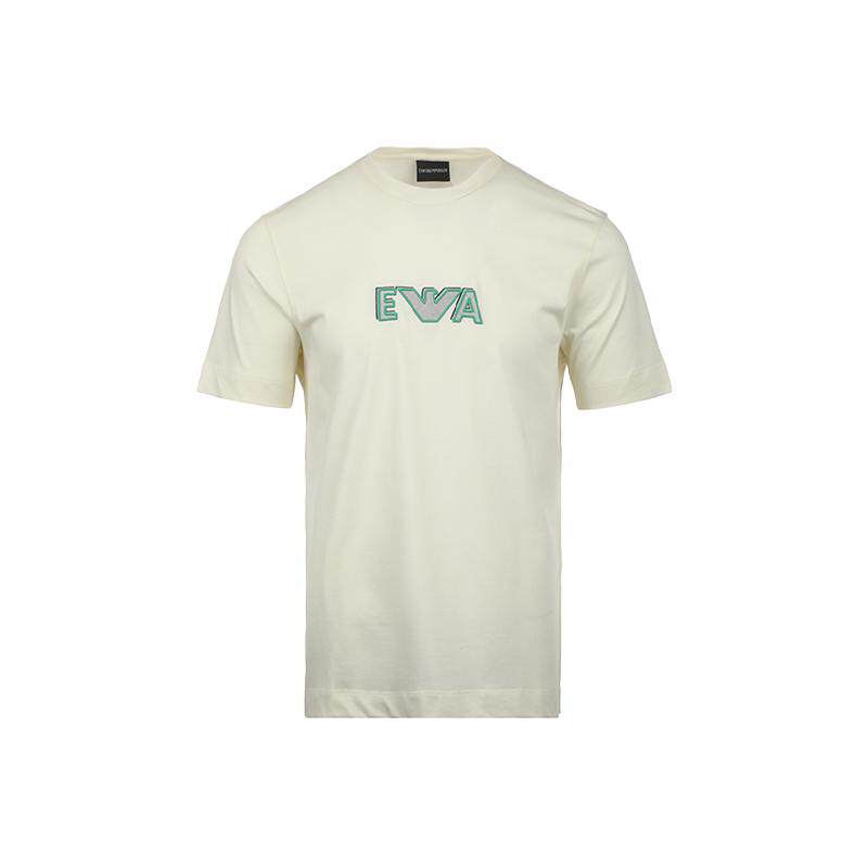 【自营】EMPORIO ARMANI/阿玛尼男士SS26刺绣logo宽松圆领短袖T恤