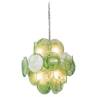 法式MURANO挑空客厅灯轻奢复古别墅复式楼梯吊灯美式玻璃主卧室灯