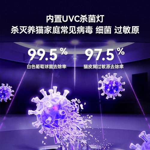 大宇宠物猫用空气净化器吸猫毛浮毛除臭除味除敏浮毛净化机JH02
