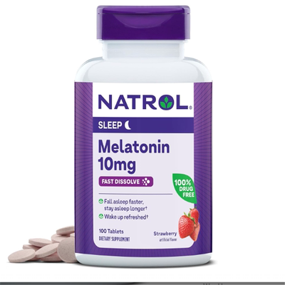 美国Natrol褪黑素睡眠片10mg