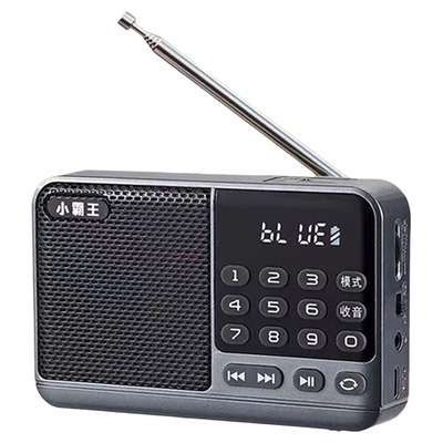 小霸王S52收音机插卡音箱便携迷你音响戏曲音乐播放老人听书长辈