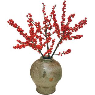 冬青红果真花发财果鲜切花北美冬青鲜花云南直发年宵花新年花束