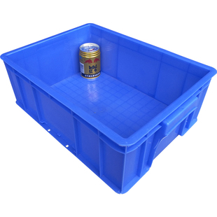 周转箱大号加厚塑料物流五金零件盒周转胶框胶箱长方形带盖收纳箱