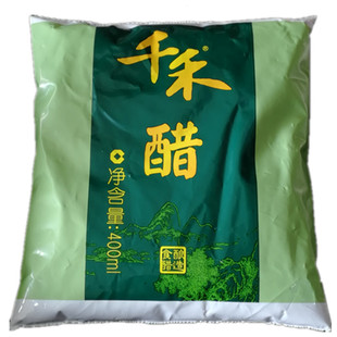 眉山千禾醋400ml千禾黄豆酱油袋装400ml组合10袋粮食酿造面食炒菜