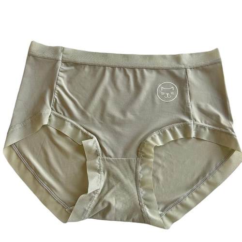 小小猫4.0面膜裤~超薄冰丝高弹包臀艾草温变抗菌底裆舒适三角裤女