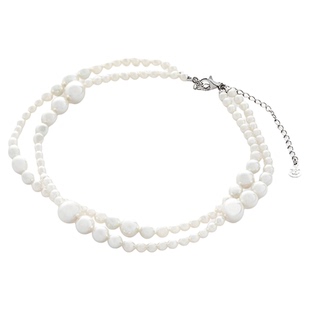 MAJORICA美娇丽佳手作珍珠串珠项链轻奢优雅颈链锁骨链