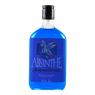 洋酒烈酒80度350ml西班牙进口酒蓝色妖姬苦艾酒absinthe送杯勺