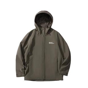 JackWolfskin德国狼爪新款ZIPPER男士连帽保暖户外防风防水冲锋衣