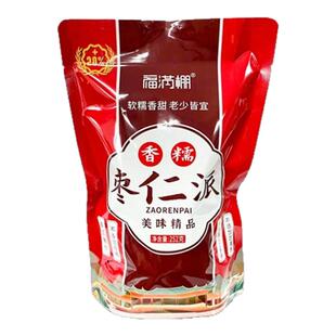 252g/袋福满棚枣仁派鹏正宗新疆特产不加糖红枣夹核桃零食