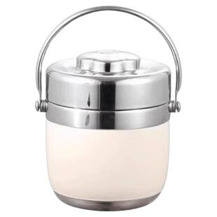 304不锈钢保温饭盒桶学生食品级双层便携大容量带饭真空食堂长效