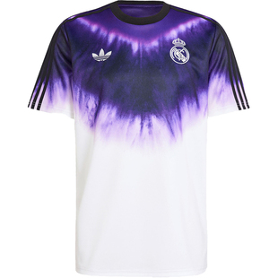 Adidas/阿迪达斯正品三叶草男士扎染透气足球时尚球衣JF2590