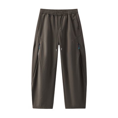 森马轻户外简约分割弧形休闲裤男