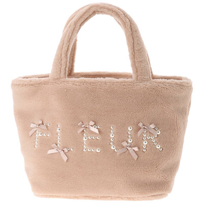 蝴蝶结珍珠化妆包国内现货