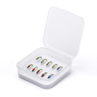 夜光孑孓钩 涂胶若虫钩飞蝇钩路亚马口白条鱼钩罗非大眼鳊鱼钩