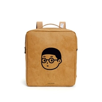 Кожаный маленький рюкзак, очки