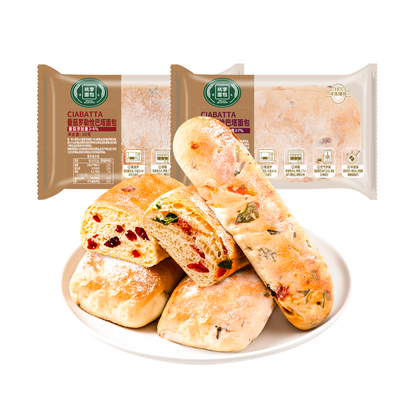 【顺丰冷链】桃李恰巴塔面包旗舰店早餐整箱番茄罗勒香肠速食品