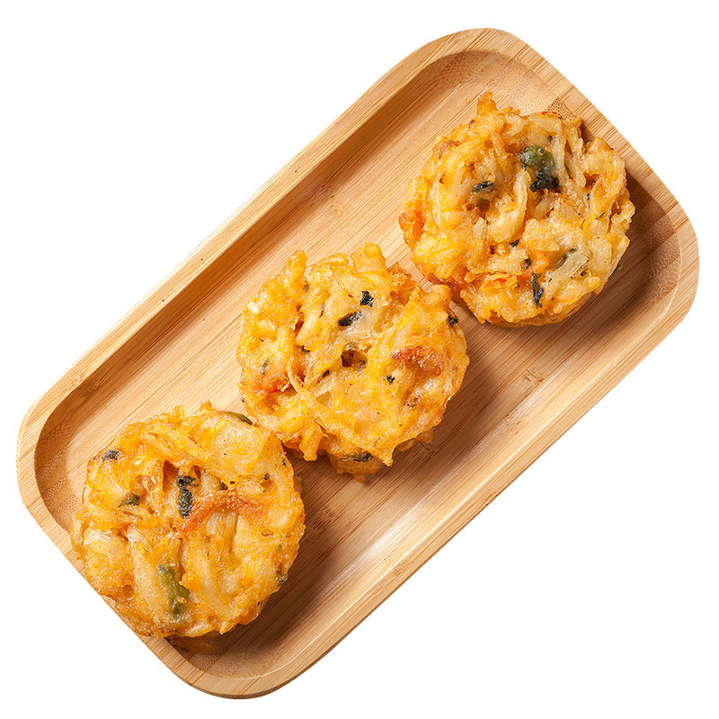 虾饼蔬菜冷冻特色小吃油炸半成品