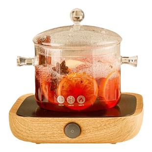 孟瀚热红酒锅玻璃锅秋冬水果茶煮壶电磁炉明火壶电陶炉围炉煮茶壶