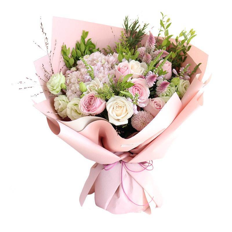 设计师玫瑰混搭花束鲜花速递同城