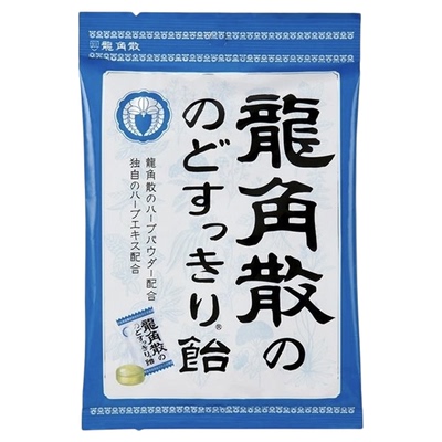 日本原装进口龙角散润喉糖果零食护嗓子教师含片演唱会甘草薄荷糖