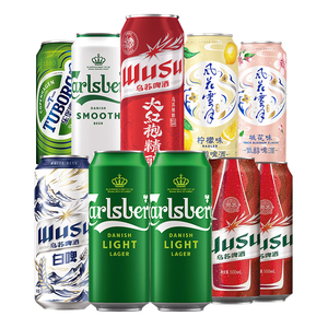 【特惠畅饮组合】嘉士伯啤酒500ML*15罐试饮尝鲜9种口味非原箱