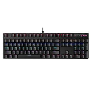 雷柏V500PRO机械键盘104键RGB电竞游戏吃鸡台式笔记本电脑通用