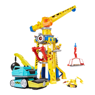 正版汪汪队立大功小砾塔吊套装工程车威勒工场家族儿童玩具礼物