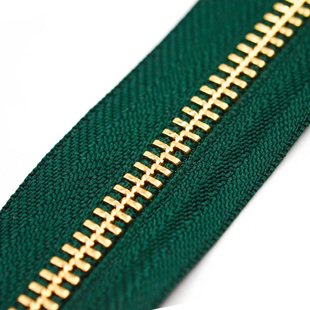 日本YKK金属拉链布高档配件正品铜3/5号隐形拉链头棕蓝绿黄色