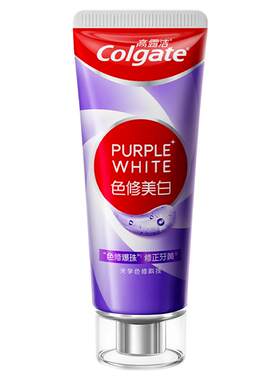 高露洁紫光色修美白清新成人牙膏