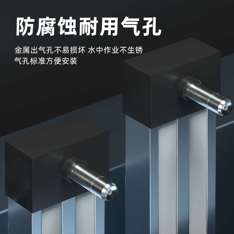 鱼缸纳米铝合金气泡条氧气条静音增氧泵雾化气泡石长条气条石