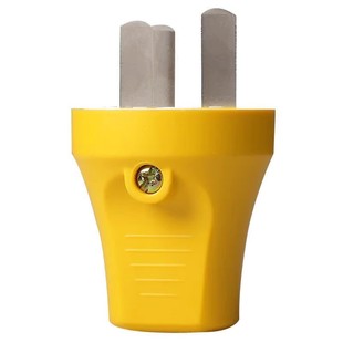 20只公牛耐摔自接线插头防摔两脚家用10A单相两极拆装插头10L4S