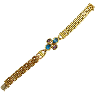 TF太府珠宝 意大利日本进口18K中古风格彩宝钻石手链手镯合集