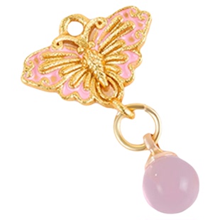 珐琅彩吊坠流苏配件diy手工编织手链项链沙金滴油小提溜挂坠配饰