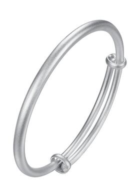 【假一赔十】9999纯银古法镯实心