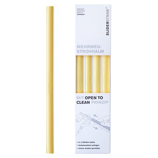 德国Sliderstraw可滑动吸管家用食品级可重复使用拆开吸管