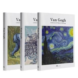 Van Gogh梵高作品集星夜向日葵有乌鸦的麦田英文原版画册书籍手稿