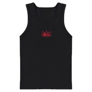 badblood韩国美式辣妹修身百搭性感外穿打底黑色运动休闲工字背心